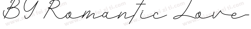 BY Romantic Love字体转换